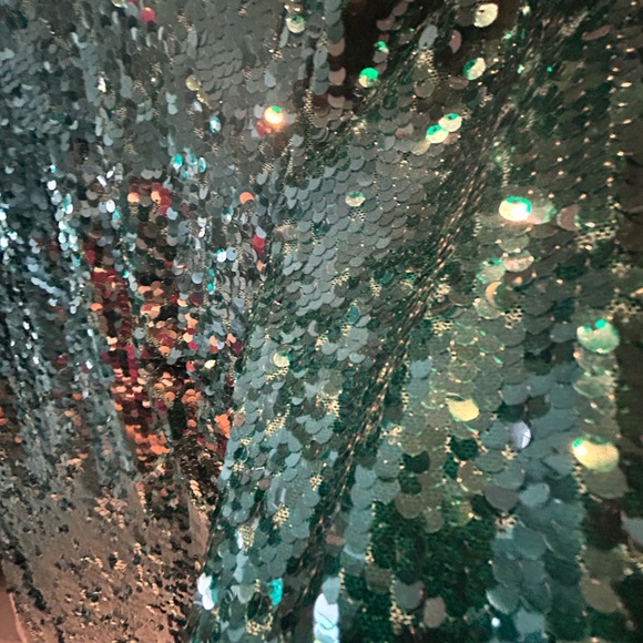 Dress the Population Sequin Natalie Emerald Green Long Sleeve Dress XS - Picture 12 of 14